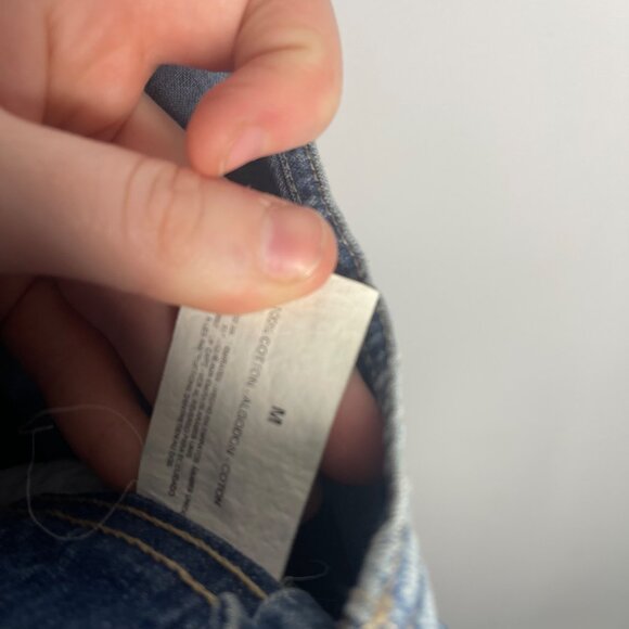 Women’s Gloria Vanderbilt Wide Leg Jean bibs size‎ medium - Picture 7 of 9